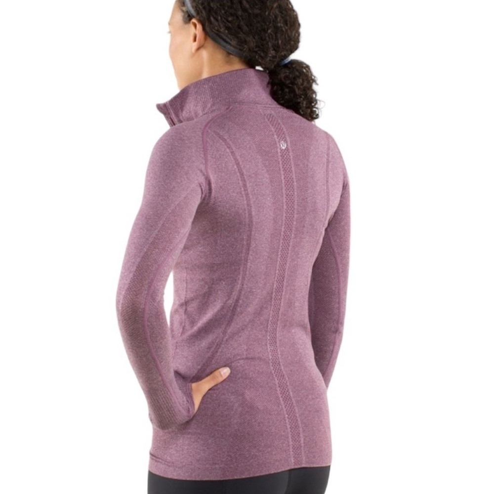 Lululemon Run: Swiftly Tech 1/2 Zip Heathered Plum 6